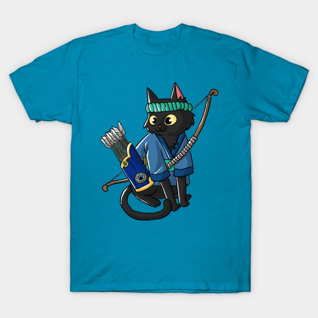 SaMEWrai - Black Archer T-Shirt by CupCat